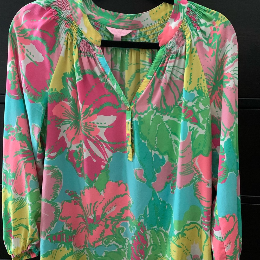 Lilly Pulitzer Elsa Top Big Flirt